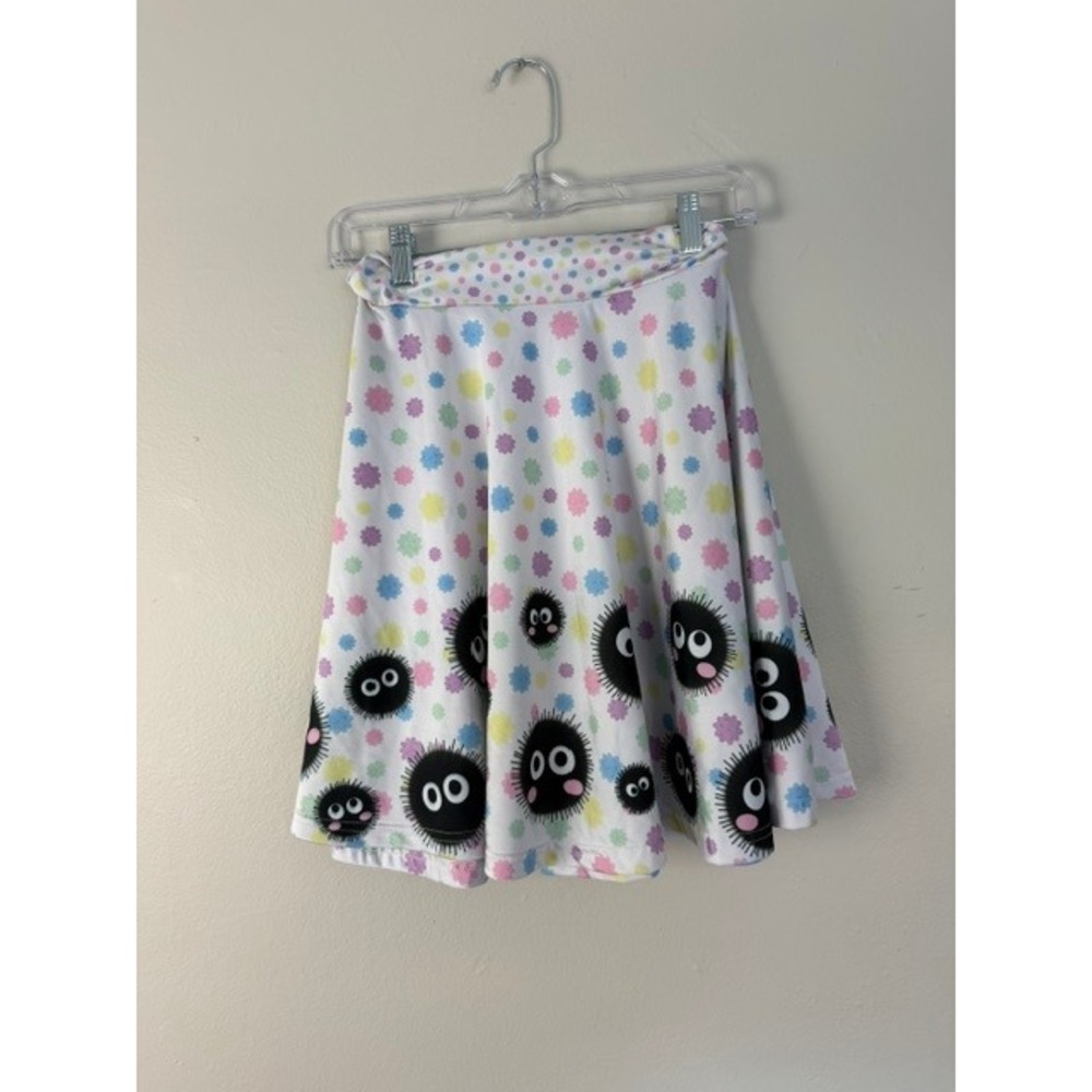 Studio Ghibli My Neighbor Totoro Soot Sprite Skater Skirt White Pastel Mini S